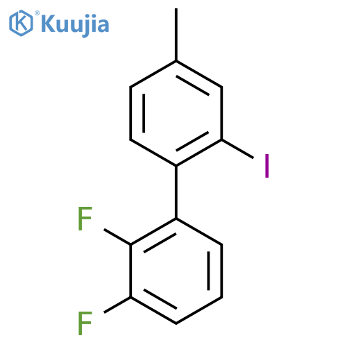 2,3-Difluoro-2'-iodo-4'-methylbiphenyl structure