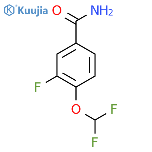 4-(Difluoromethoxy)-3-fluorobenzamide structure