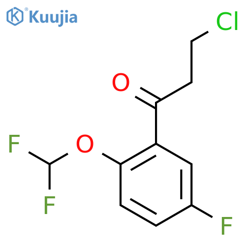 3-Chloro-2'-(difluoromethoxy)-5'-fluoropropiophenone structure