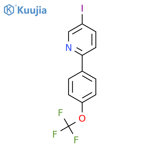 5-Iodo-2-(4-(trifluoromethoxy)phenyl)pyridine structure