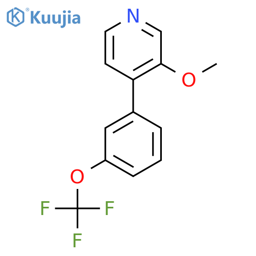 3-Methoxy-4-(3-(trifluoromethoxy)phenyl)pyridine structure