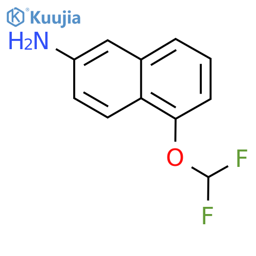 6-Amino-1-(difluoromethoxy)naphthalene structure