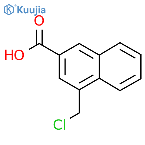 1-(Chloromethyl)naphthalene-3-carboxylic acid structure
