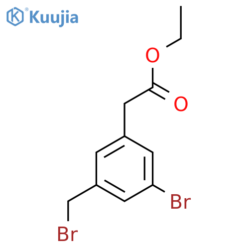 Ethyl 2-[3-bromo-5-(bromomethyl)phenyl]acetate structure