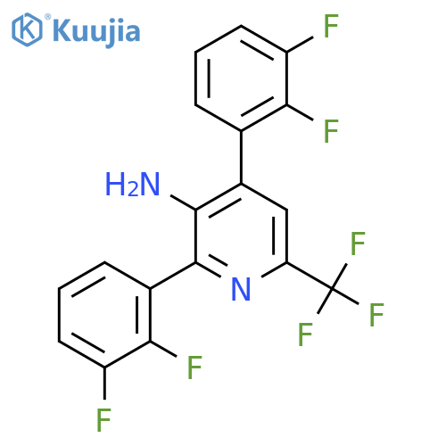 3-Amino-2,4-bis(2,3-difluorophenyl)-6-(trifluoromethyl)pyridine structure