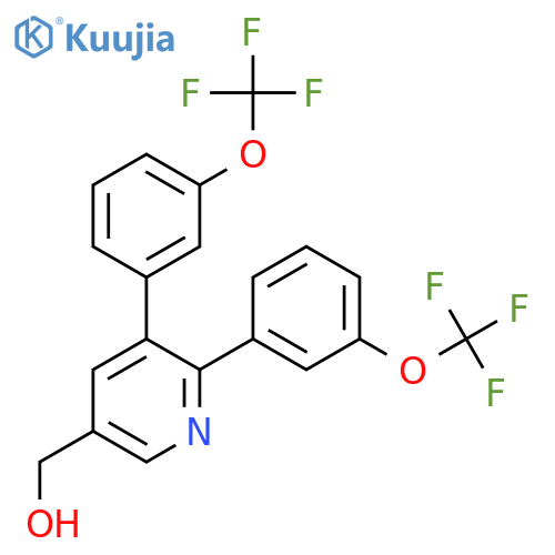 3,2-Bis(3-(trifluoromethoxy)phenyl)pyridine-5-methanol structure