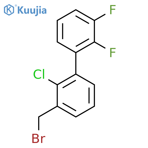 3'-Bromomethyl-2'-chloro-2,3-difluorobiphenyl structure