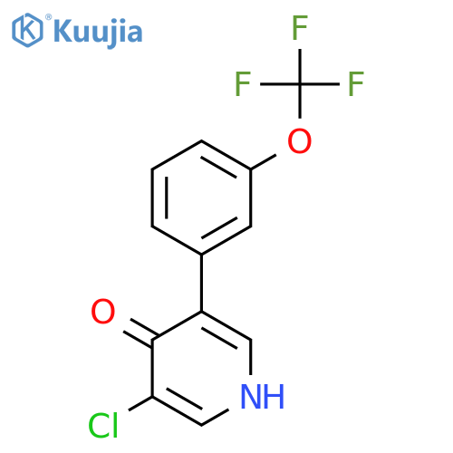 3-Chloro-4-hydroxy-5-(3-(trifluoromethoxy)phenyl)pyridine structure