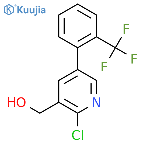 2-Chloro-5-(2-(trifluoromethyl)phenyl)pyridine-3-methanol structure