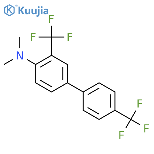 (3,4'-Bis(trifluoromethyl)biphenyl-4-yl)-dimethyl-amine structure