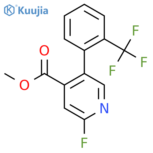 Methyl 2-fluoro-5-(2-(trifluoromethyl)phenyl)isonicotinate structure