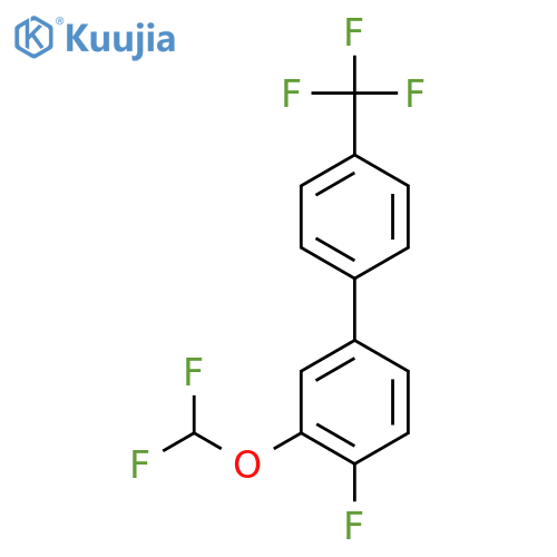 3-(Difluoromethoxy)-4-fluoro-4'-(trifluoromethyl)biphenyl structure