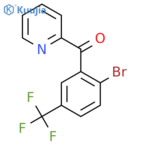 2-(2-Bromo-5-(trifluoromethyl)benzoyl)pyridine structure