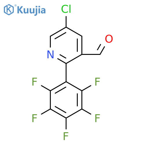 5-Chloro-2-(perfluorophenyl)nicotinaldehyde structure