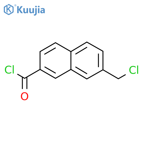 2-(Chloromethyl)naphthalene-7-carbonyl chloride structure