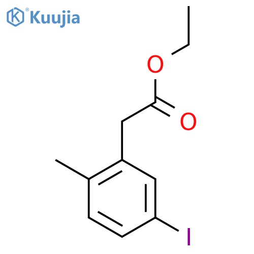 Ethyl 5-iodo-2-methylphenylacetate structure
