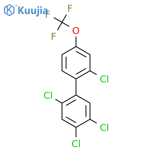 2,4,5,2'-Tetrachloro-4'-(trifluoromethoxy)biphenyl structure