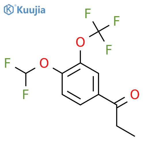 4'-(Difluoromethoxy)-3'-(trifluoromethoxy)propiophenone structure