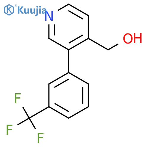 3-(3-(Trifluoromethyl)phenyl)pyridine-4-methanol structure