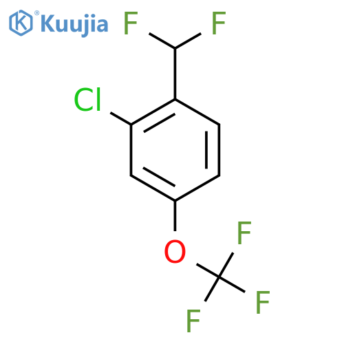 3-Chloro-4-(difluoromethyl)(trifluoromethoxy)benzene structure