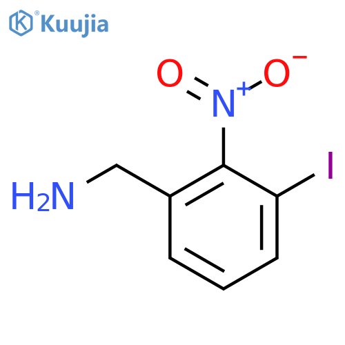 3-Iodo-2-nitrobenzylamine structure