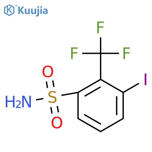 3-Iodo-2-(trifluoromethyl)benzenesulfonamide structure