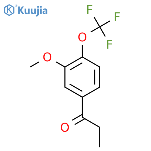 3'-Methoxy-4'-(trifluoromethoxy)propiophenone structure