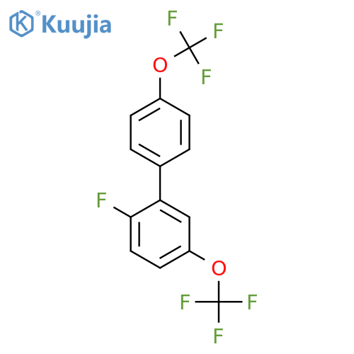 5,4'-Bis(trifluoromethoxy)-2-fluorobiphenyl structure