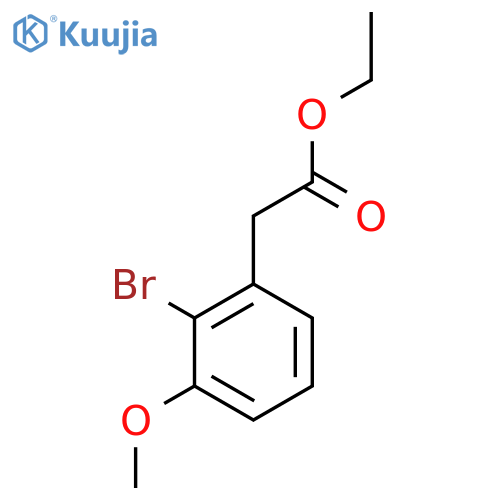 Ethyl 2-bromo-3-methoxyphenylacetate structure