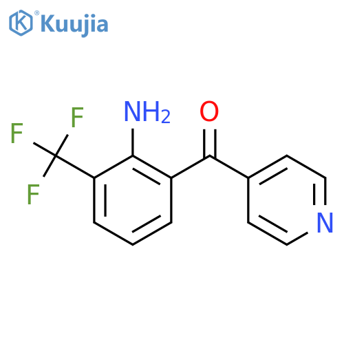 4-(2-Amino-3-(trifluoromethyl)benzoyl)pyridine structure