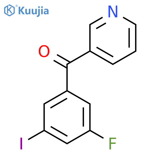 3-(3-Fluoro-5-iodobenzoyl)pyridine structure