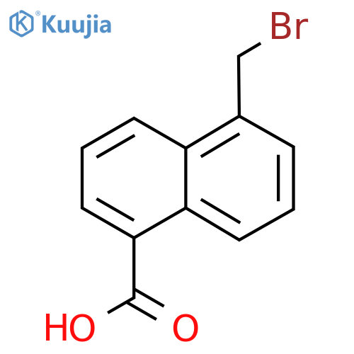 1-(Bromomethyl)naphthalene-5-carboxylic acid structure