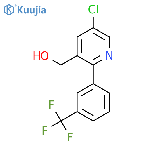 5-Chloro-2-(3-(trifluoromethyl)phenyl)pyridine-3-methanol structure