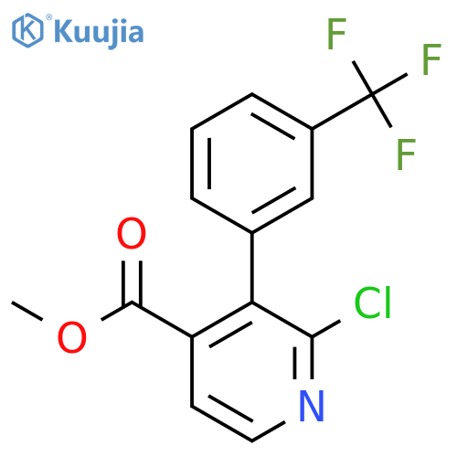 Methyl 2-chloro-3-(3-(trifluoromethyl)phenyl)isonicotinate structure