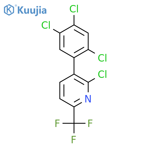 2-Chloro-3-(2,4,5-trichlorophenyl)-6-(trifluoromethyl)pyridine structure