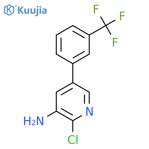 3-Amino-2-chloro-5-(3-(trifluoromethyl)phenyl)pyridine structure