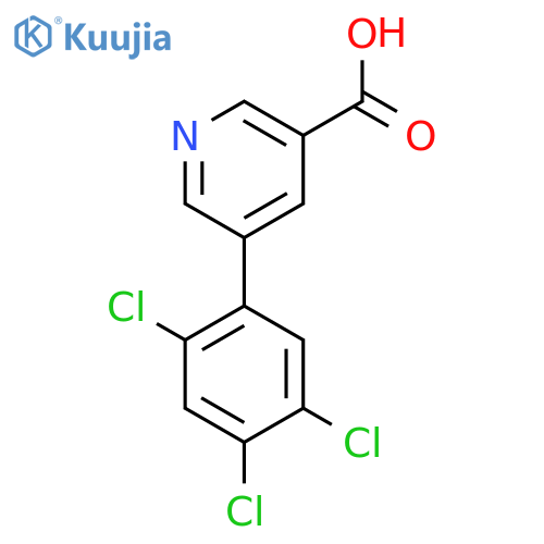 5-(2,4,5-Trichlorophenyl)nicotinic acid structure