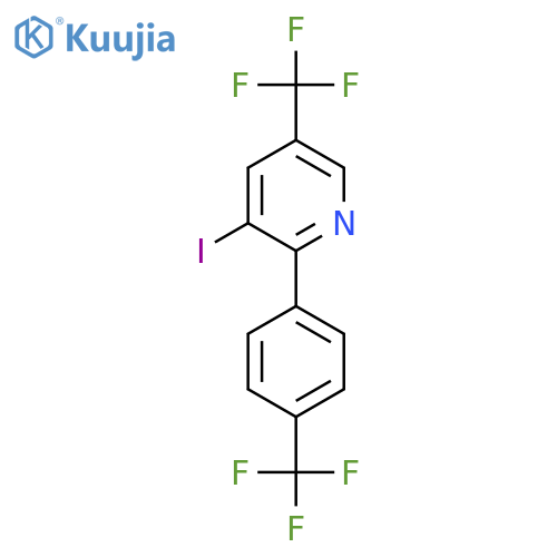 3-Iodo-5-(trifluoromethyl)-2-(4-(trifluoromethyl)phenyl)pyridine structure