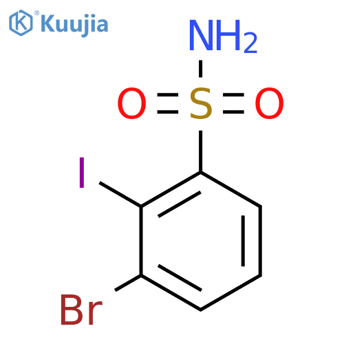 3-Bromo-2-iodobenzenesulfonamide structure