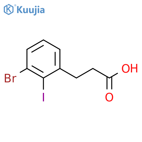 3-(3-Bromo-2-iodo-phenyl)-propionic acid structure