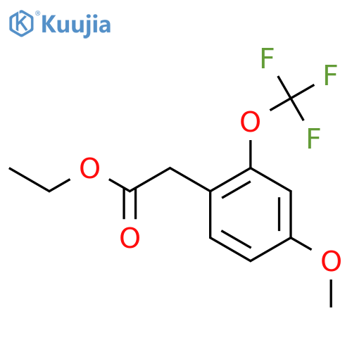 Ethyl 4-methoxy-2-(trifluoromethoxy)phenylacetate structure
