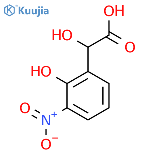 2-Hydroxy-3-nitromandelic acid structure