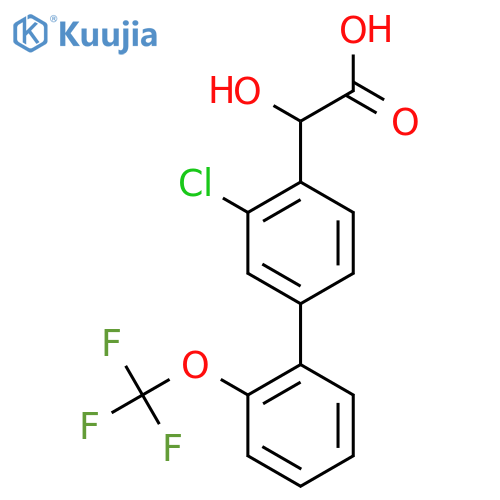 (3-Chloro-2'-(trifluoromethoxy)biphenyl-4-yl)-hydroxyacetic acid structure