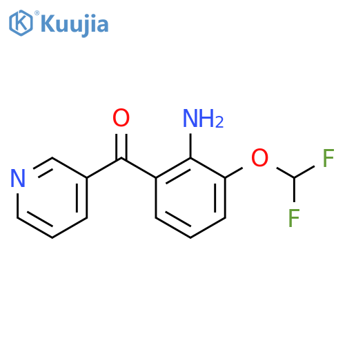 3-(2-Amino-3-(difluoromethoxy)benzoyl)pyridine structure