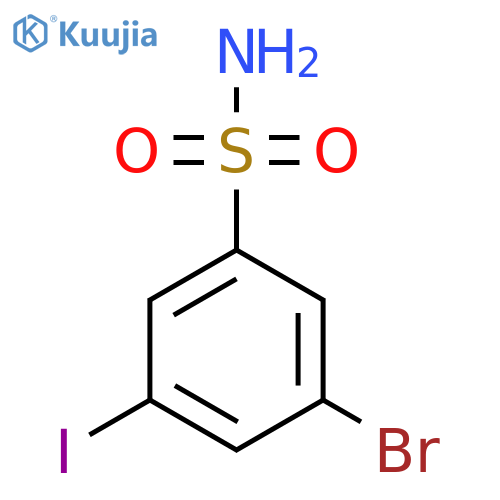 3-Bromo-5-iodobenzenesulfonamide structure