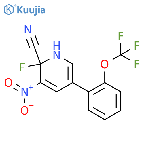 2-Fluoro-2-Cyano-3-nitro-5-(2-(trifluoromethoxy)phenyl)pyridine structure
