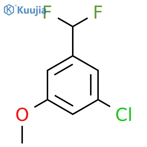 3-Chloro-5-(difluoromethyl)anisole structure