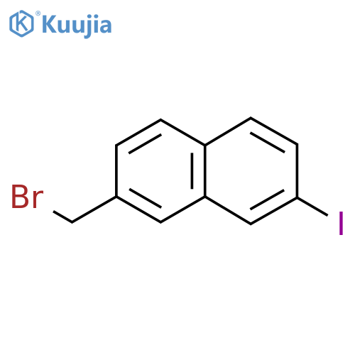 2-(Bromomethyl)-7-iodonaphthalene structure