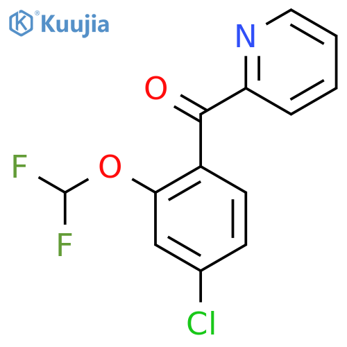 2-(4-Chloro-2-(difluoromethoxy)benzoyl)pyridine structure