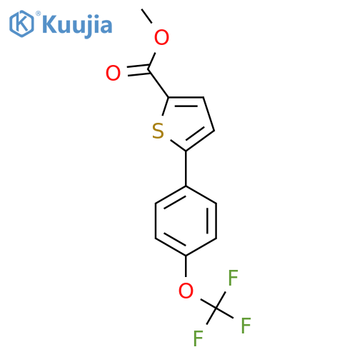 Methyl 5-(4-(trifluoromethoxy)phenyl)thiophene-2-carboxylate structure